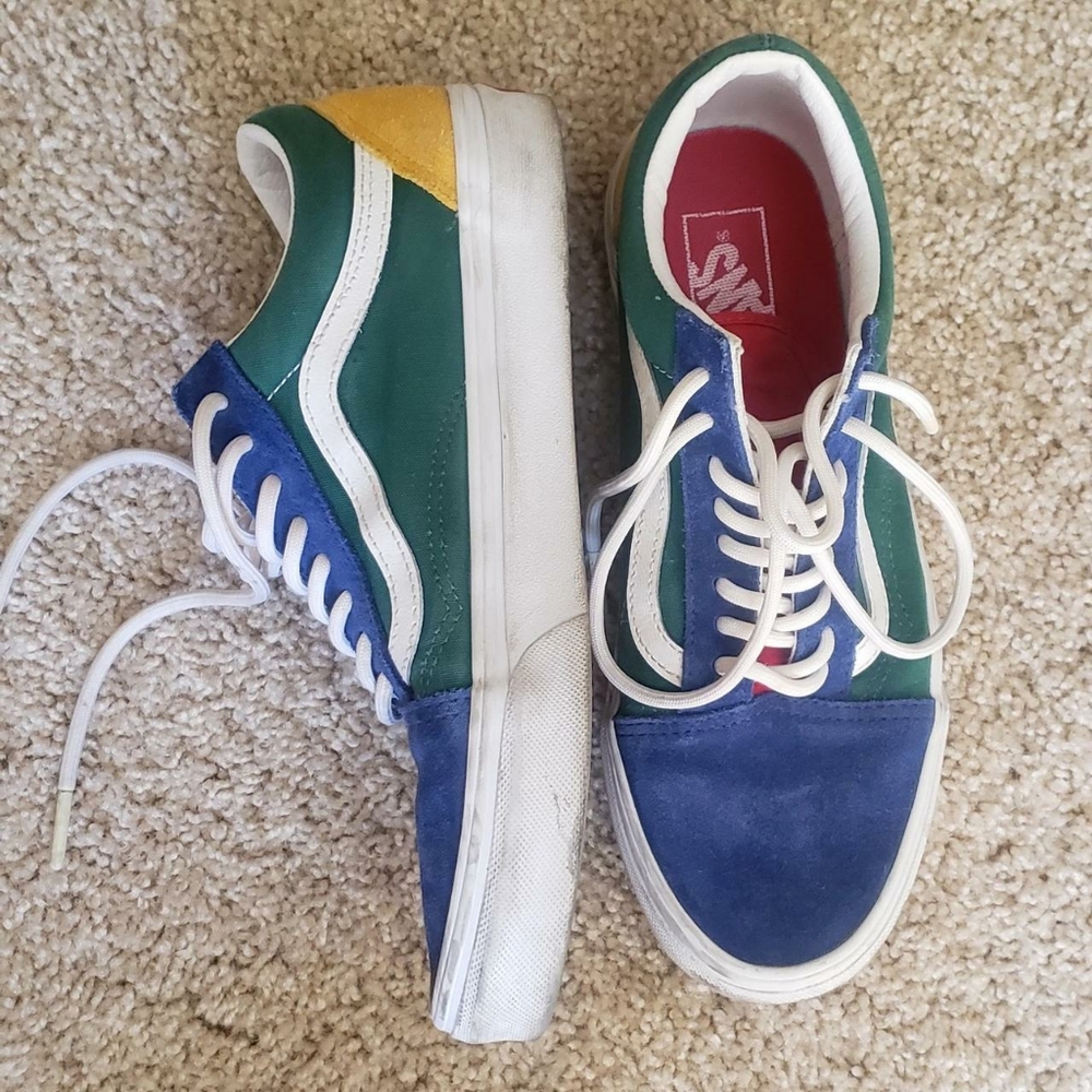 Vans suede and canvas lace shoes